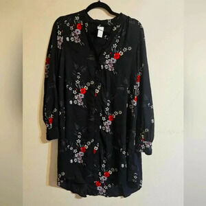 H&M Floral Tunic Blouse